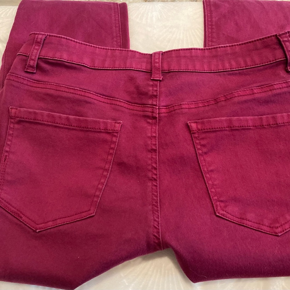 Liverpool Jeans, Sadie’s Straight wine color size 10 inseam 30” - Picture 3 of 6